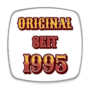 ORIGINAL SEIT 1995 - Viereckiger Kühlschrankmagnet - Weiß - Vorne