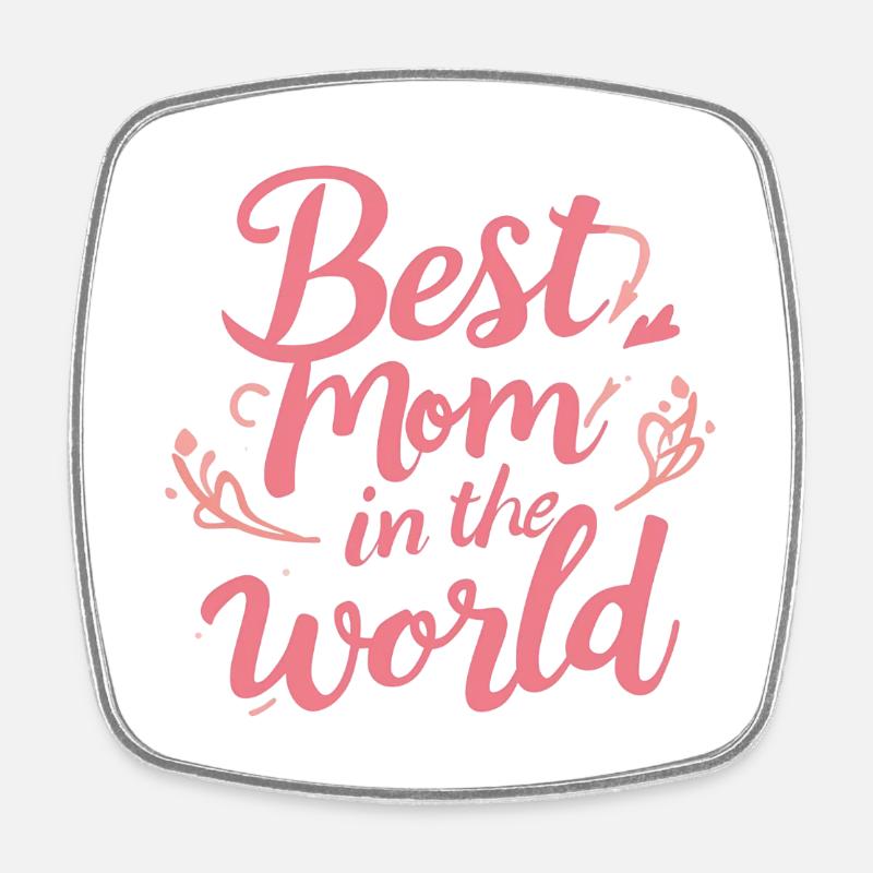 Heartfelt Mother's Day message - Square fridge magnet - white
