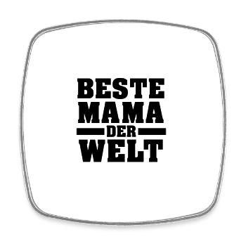 MEILLEUR MOMENT DU MONDE Idée cadeau - Magnet carré - blanc - Devant