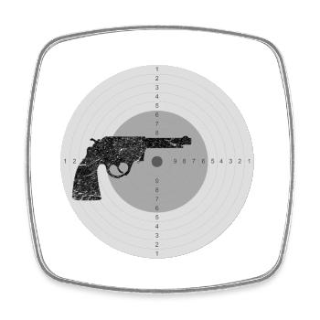 Shooting Sports Shooting Club Sports Club Target - Square fridge magnet - white - Front
