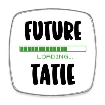 future tatie - Magnet carré - blanc - Devant