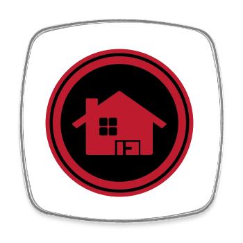 House Property - Square fridge magnet - white - Front