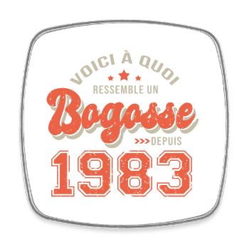 1983 anniversaire bogosse cadeau drole 40 ans - Magnet carré - blanc - Devant