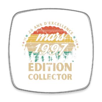 Anniversaire 26 ans mars 1998 édition collector - Magnet carré - blanc - Devant