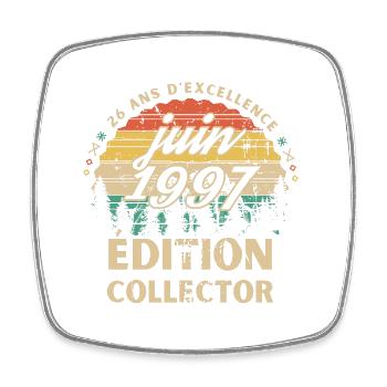 Anniversaire 26 ans juin 1998 édition collector - Magnet carré - blanc - Devant
