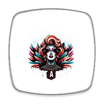Exclusive Drag Culture and Drag Queen Inspired - Square fridge magnet - white - Front