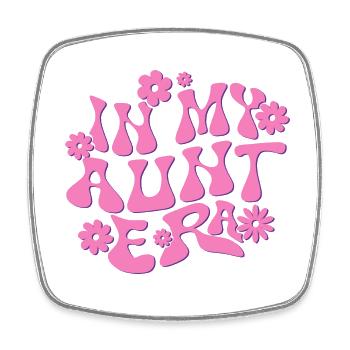In My Aunt Era Baby Announcement for Aunt Mother's - Magnet carré - blanc - Devant