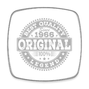 58th Birthday Original 1966 Vintage Gift - Square fridge magnet - white - Front