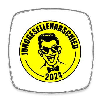 Junggesellenabschied 2024 - Viereckiger Kühlschrankmagnet - Weiß - Vorne