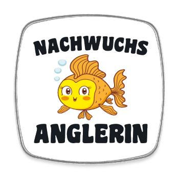 Offspring Angler Fishing Baby Birth Fish Fish - Square fridge magnet - white - Front
