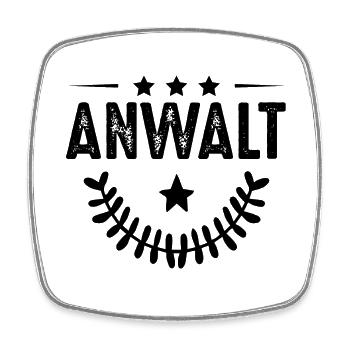 Lawyer profession - Square fridge magnet - white - Front