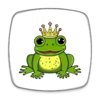 Schöner lustiger Frosch Valentinstag - Viereckiger Kühlschrankmagnet - Weiß - Vorne