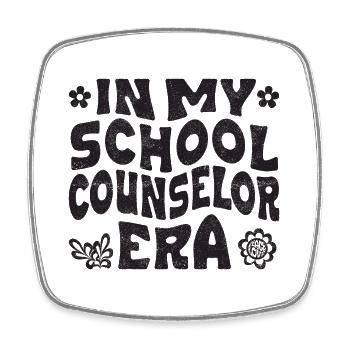 À l’époque de mon conseiller scolaire - Magnet carré - blanc - Devant