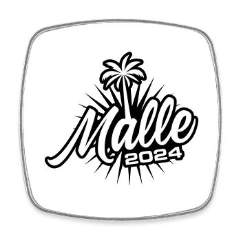 Malle 2024 Team Mallorca - Square fridge magnet - white - Front