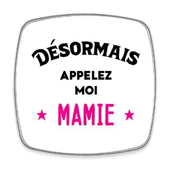 Idée D'Annonce De Grossesse - Magnet carré - blanc - Devant