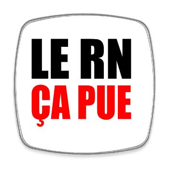 The RN stinks - Square fridge magnet - white - Front