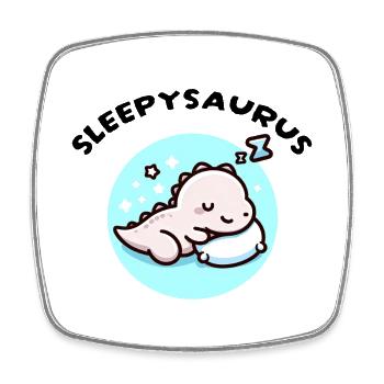 Sleepysaurus Official Sleep Outfit Chemise de nuit - Magnet carré - blanc - Devant