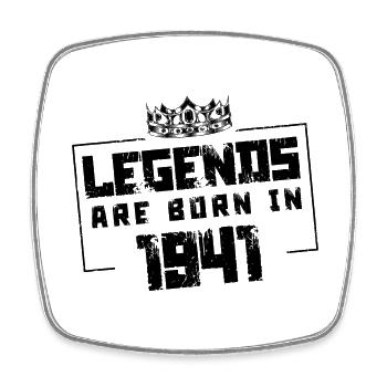 1941 Legends Born in - Square fridge magnet - white - Front