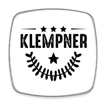 Plumbing profession - Square fridge magnet - white - Front