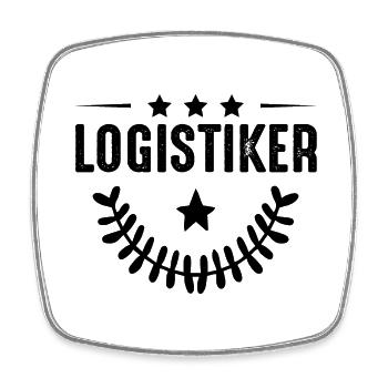 Logistics profession - Square fridge magnet - white - Front