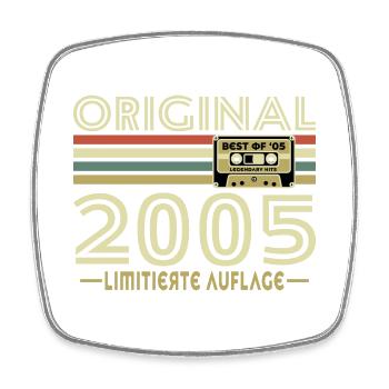 Original 2005 Jahrgang Vintage Geburtstag Retro - Viereckiger Kühlschrankmagnet - Weiß - Vorne