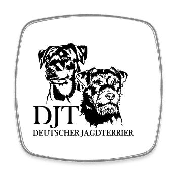 German Hunting Terrier Hunting Dogs Portrait Wilsigns - Square fridge magnet - white - Front