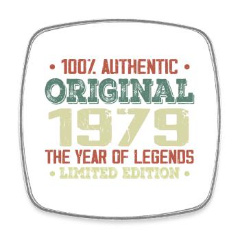 Legend since 1979 Born in 1979 - 45th Birthday - Square fridge magnet - white - Front