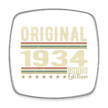 Original 1934 - Cadeau D’anniversaire Rétro 1934 - Magnet carré - blanc - Devant