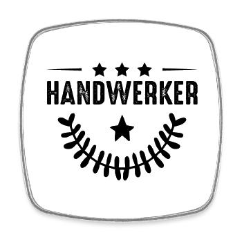 Craftsman profession - Square fridge magnet - white - Front