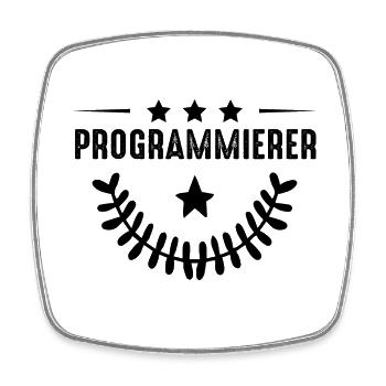 Programmierer Beruf - Viereckiger Kühlschrankmagnet - Weiß - Vorne