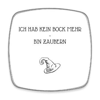 Zauberei Hexe Magie - Viereckiger Kühlschrankmagnet - Weiß - Vorne