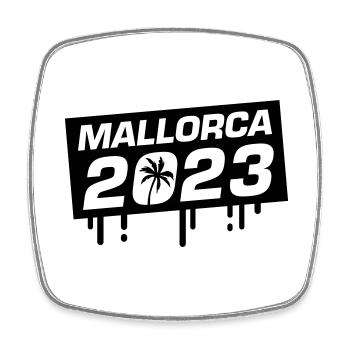 Mallorca 2023 - Square fridge magnet - white - Front
