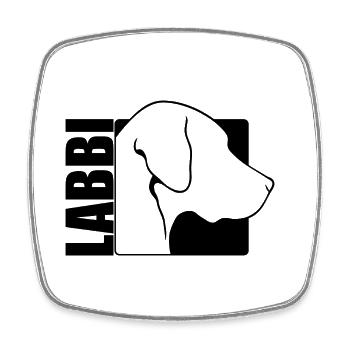 Labbi Profil Wilsigns Labrador Hunde Hund - Viereckiger Kühlschrankmagnet - Weiß - Vorne