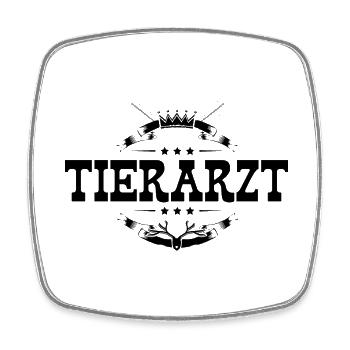 Tierarzt Beruf - Viereckiger Kühlschrankmagnet - Weiß - Vorne