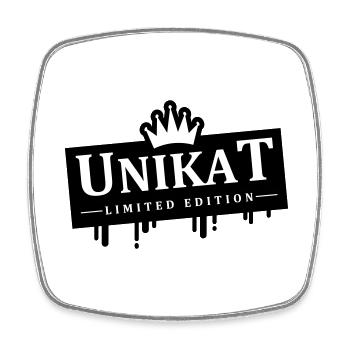 Unikat Krone Limited Edition - Viereckiger Kühlschrankmagnet - Weiß - Vorne