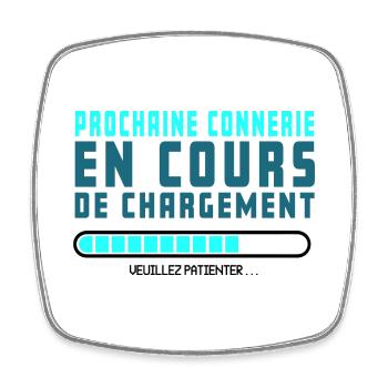 humour informatique, message informatique, bêtise - Magnet carré - blanc - Devant