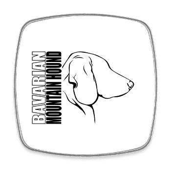 BAVARIAN MOUNTAIN HOUND Profil Hunde Hund Wilsigns - Viereckiger Kühlschrankmagnet - Weiß - Vorne