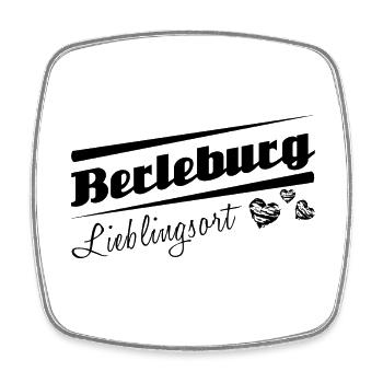 Berleburg - Lieblingsort mit Stadtnamen - Viereckiger Kühlschrankmagnet - Weiß - Vorne