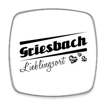 Griesbach - Lieblingsort mit Stadtnamen - Viereckiger Kühlschrankmagnet - Weiß - Vorne