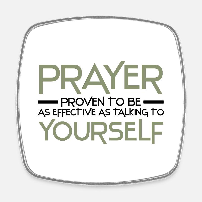 Atheism - Square fridge magnet - white