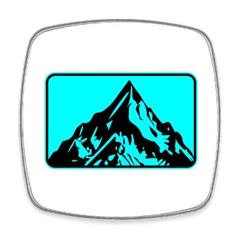 Berg Symbol Landschaft - Viereckiger Kühlschrankmagnet - Weiß - Vorne