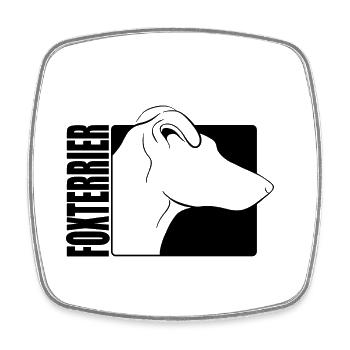 Kurzhaar Foxterrier Profil Wilsigns Hunde Hund - Viereckiger Kühlschrankmagnet - Weiß - Vorne