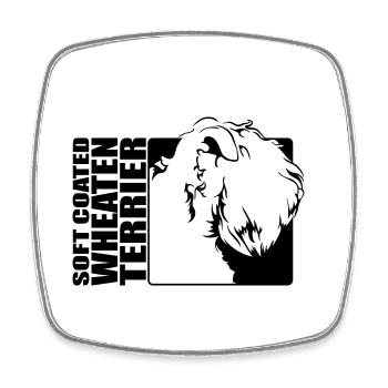 Soft Coated Wheaten Terrier Profil Hunde Wilsigns - Viereckiger Kühlschrankmagnet - Weiß - Vorne