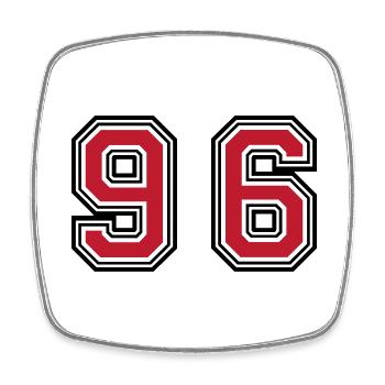96 Symbole numérique - Magnet carré - blanc - Devant