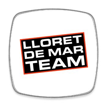 Lloret De Mar Team - Viereckiger Kühlschrankmagnet - Weiß - Vorne
