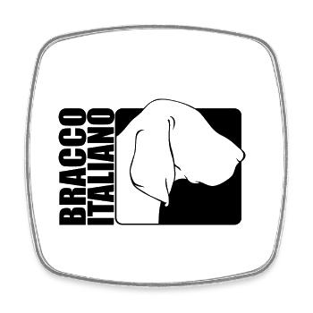 Bracco Italiano Profil Jagdhund Jagdhunde Wilsigns - Viereckiger Kühlschrankmagnet - Weiß - Vorne