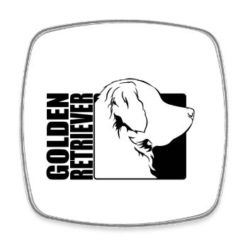 Golden Retriever Profile Dogs Dog Wilsigns - Square fridge magnet - white - Front