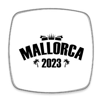 Mallorca 2023 - Viereckiger Kühlschrankmagnet - Weiß - Vorne