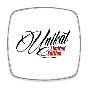 Unikat Limited Edition - Viereckiger Kühlschrankmagnet - Weiß - Vorne