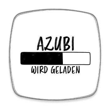 Azubi Spruch Lehrling Job Lustiges Azubi Geschenk - Viereckiger Kühlschrankmagnet - Weiß - Vorne